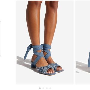 NIB Ankle Tie Sandals